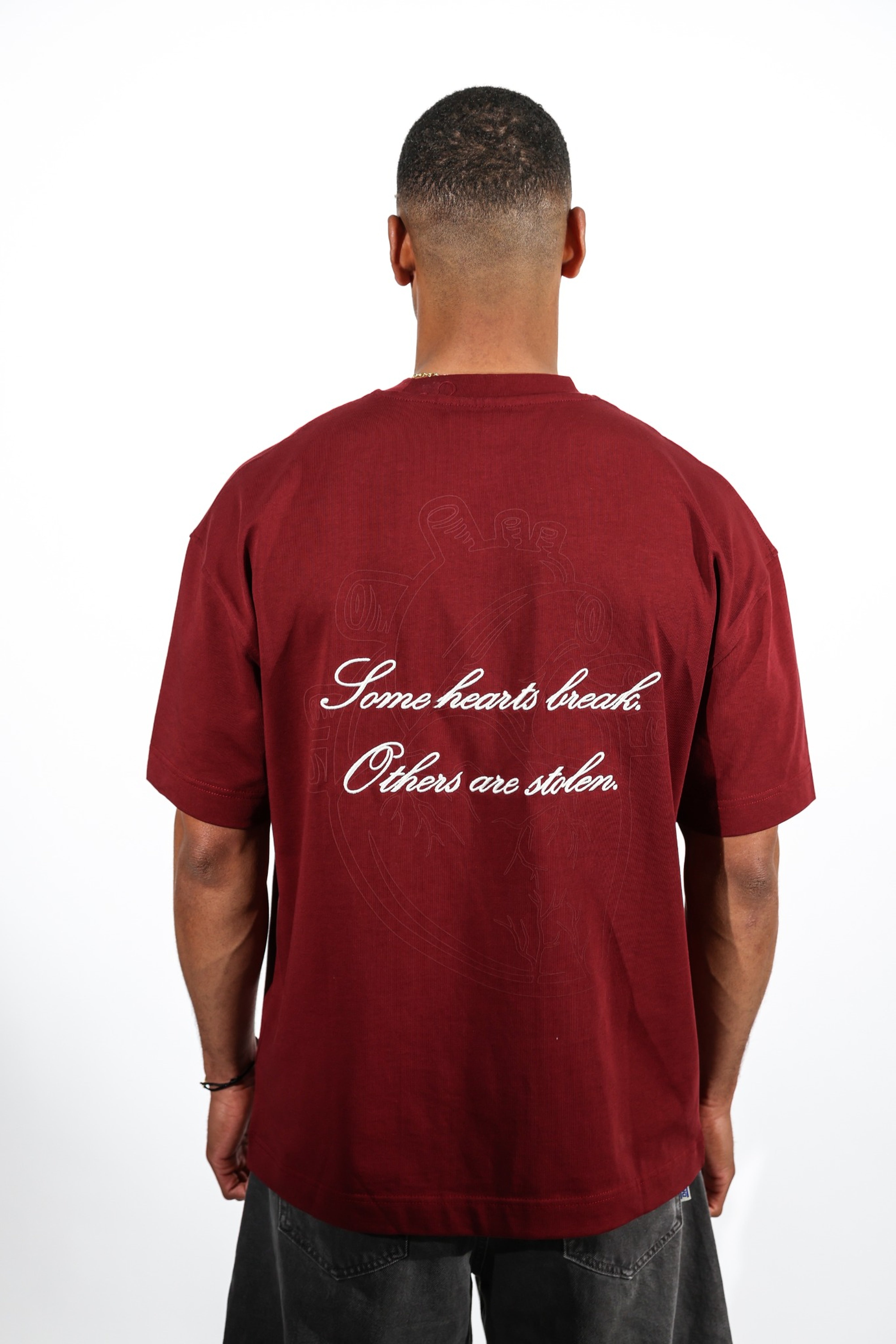 Stolen Hearts Are Stolen T-shirt - Burgundy
