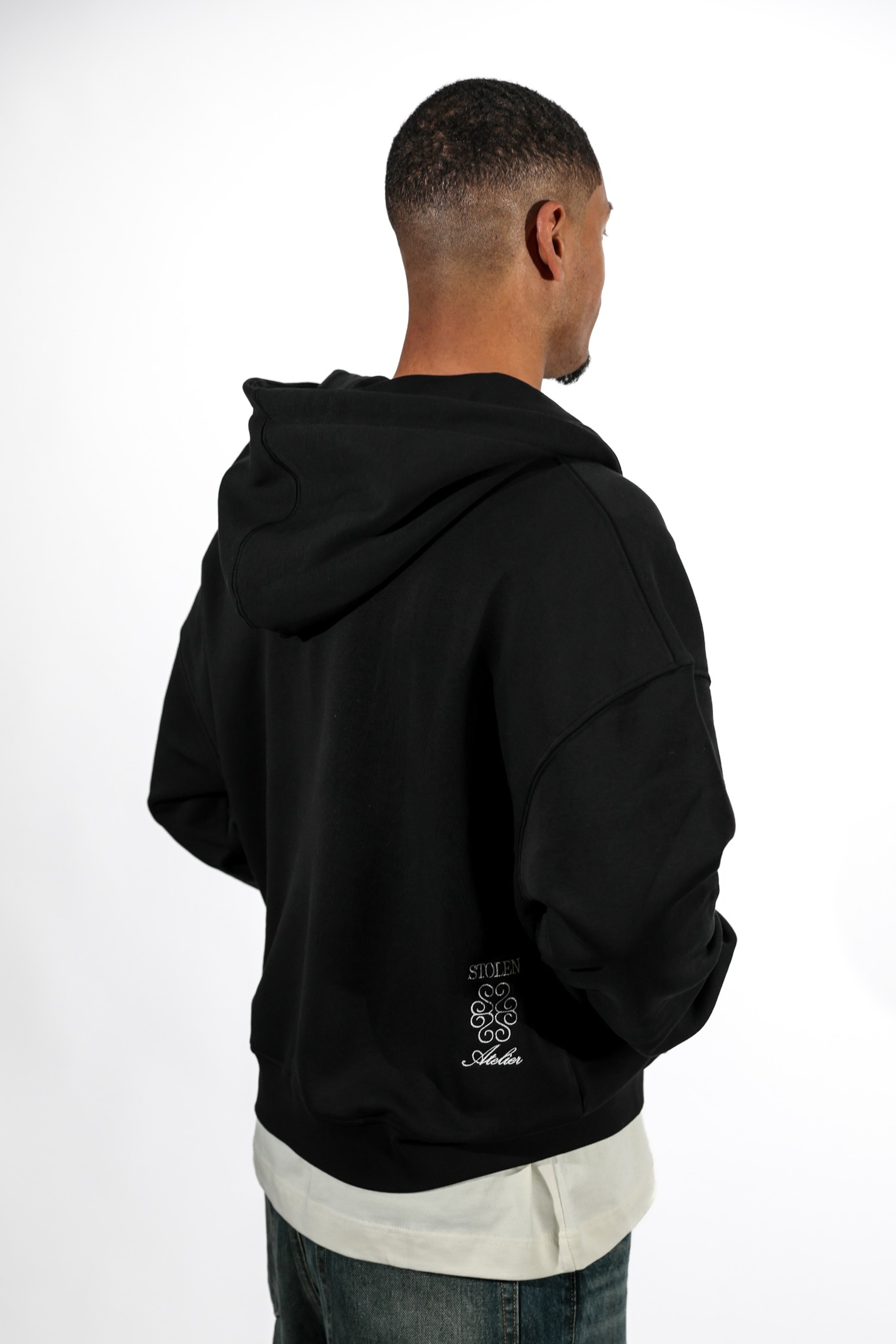 Stolen Zip Hoodie - Black