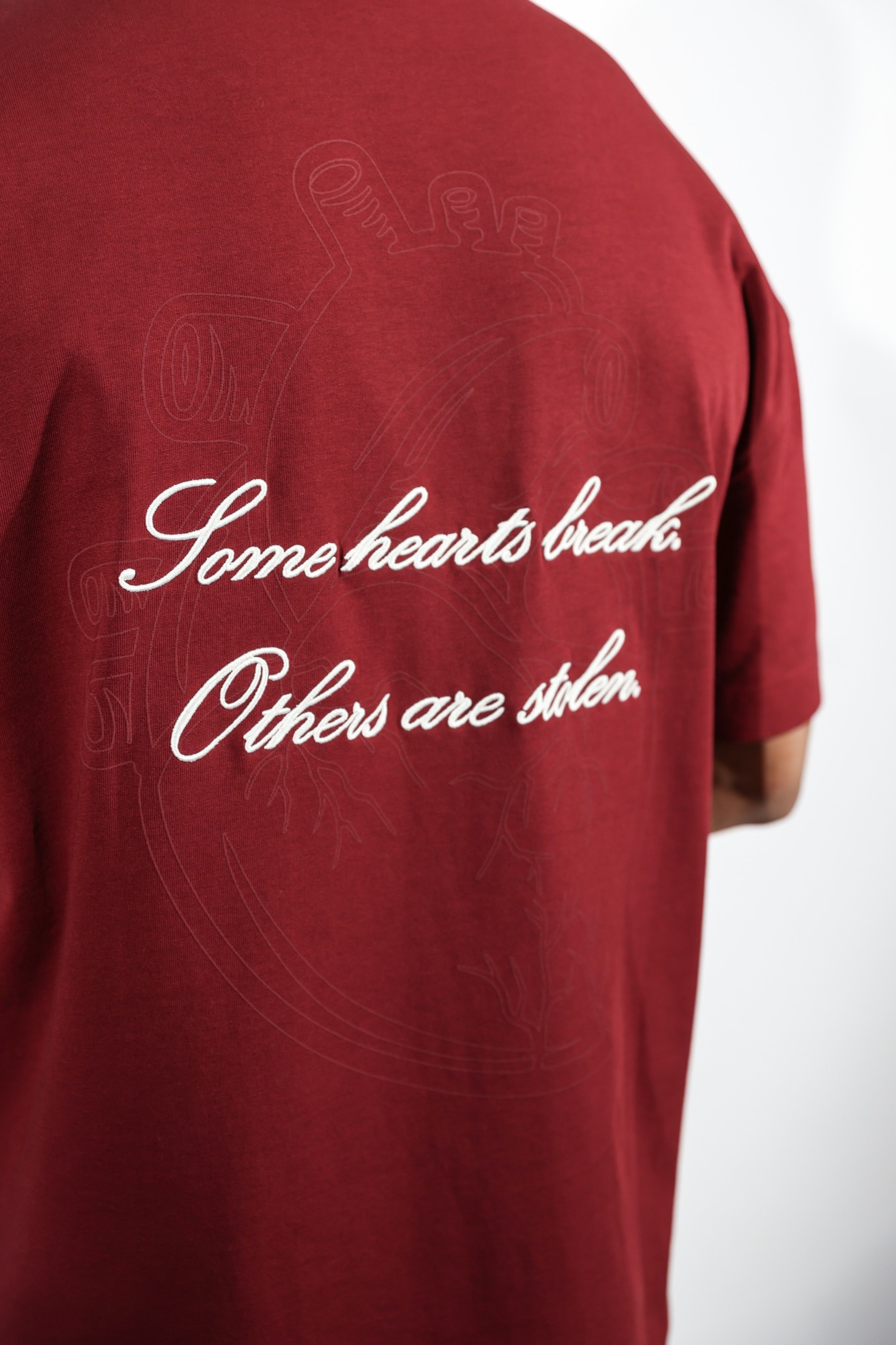 Stolen Hearts Are Stolen T-shirt - Burgundy