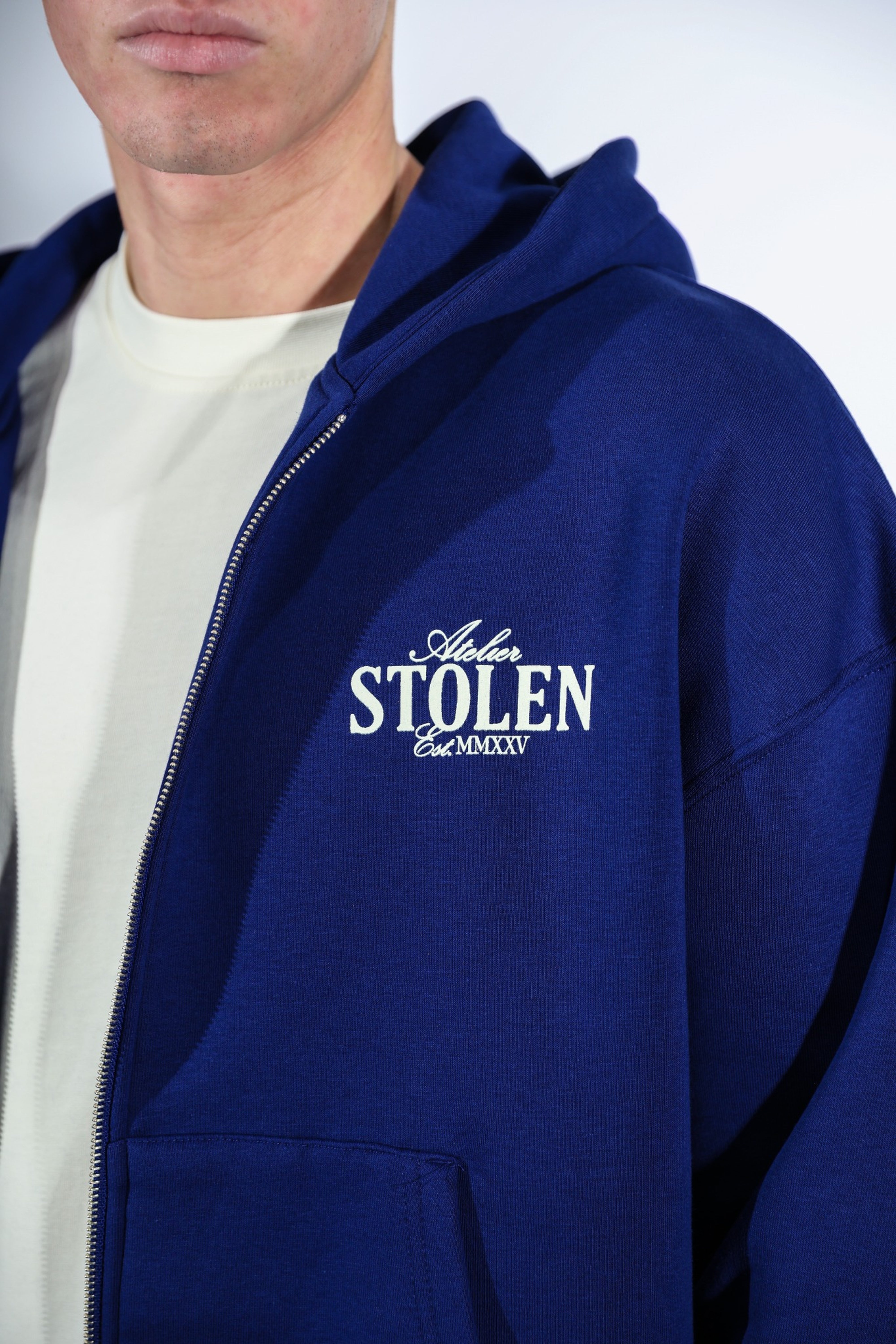 Stolen Zip Hoodie - Navy