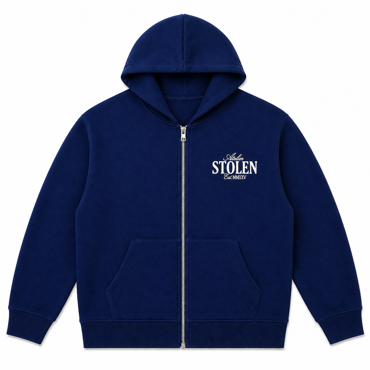 Stolen Zip Hoodie - Navy